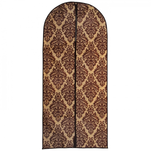 Чехол для одежды Доляна, 60×137 см, спанбонд, цвет коричнево-бежевый