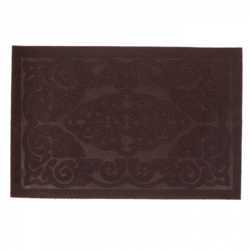 Коврик придверный без окантовки «Восточная сказка», 40×60 см, цвет коричневый