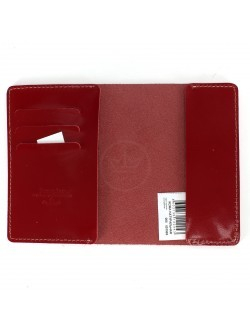 Обложка для паспорта Premier-О-985 натуральная кожа красный гладкий (135) 229920