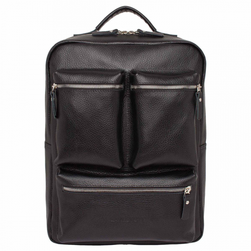 Кожаный рюкзак для ноутбука Norley Black