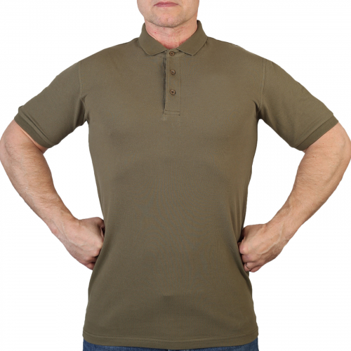 Милитари футболка поло хаки-олива №513