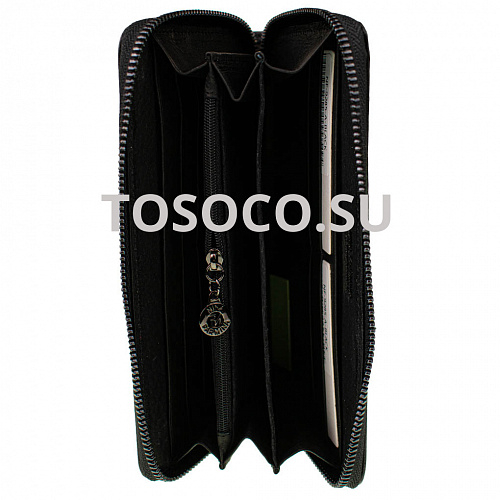 nf-9285-a black  кошелек Nina Farmina натуральная кожа 10x20x2