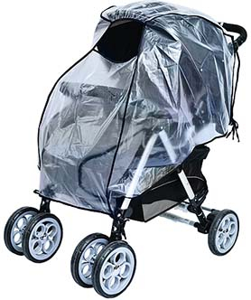Дождевик на детскую коляску-прогулка с клапаном, из прозрачной пленки, 