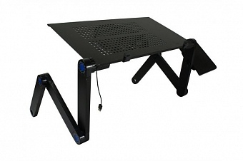 Столик Multifunctional Laptop Table цвет-черный для ноутбука с вентилятором складной(6) оптом