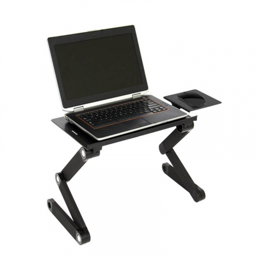 Столик Multifunctional Laptop Table цвет-черный для ноутбука с вентилятором складной(6) оптом