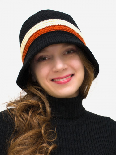 Шляпа женская весна-осень Violet (Цвет черный), размер 56-58, шерсть 30%