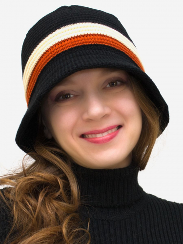 Шляпа женская весна-осень Violet (Цвет черный), размер 56-58, шерсть 30%