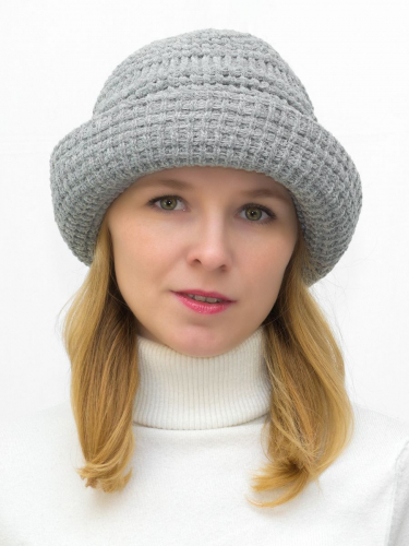 Шляпа женская весна-осень Анри (Цвет серый), размер 54-56, шерсть 30%