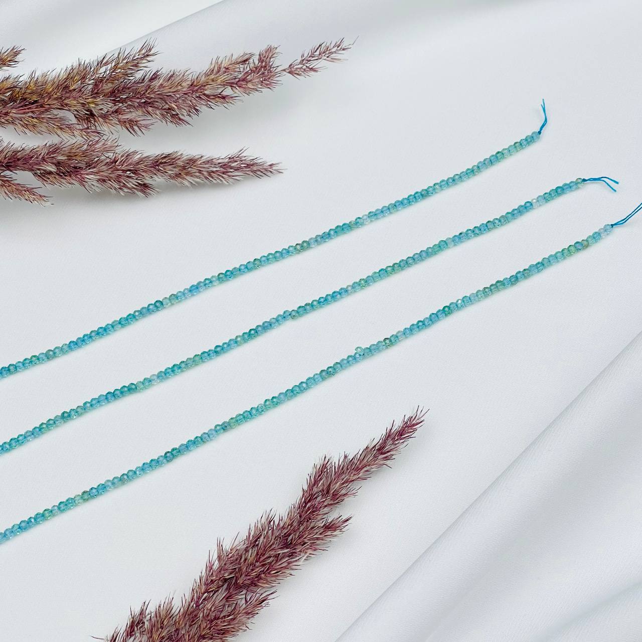 Радуга Самоцветов Бусины для украшений из Апатита