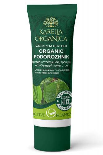 Био-крем для ног против трещин  organic podorozhnik 75 мл - Karelia Organica