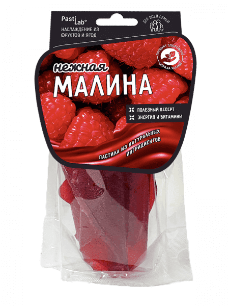 PastiLab. Ягодная пастила Малиновая, 50г. 1/20