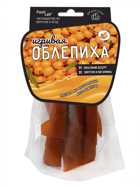 PastiLab. Ягодная пастила Облепиховая, 50г. 1/20