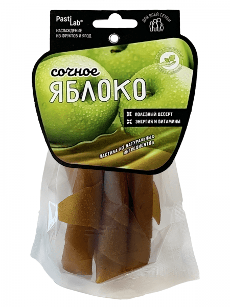 PastiLab. Фруктовая пастила Яблочная, 50г. 1/12