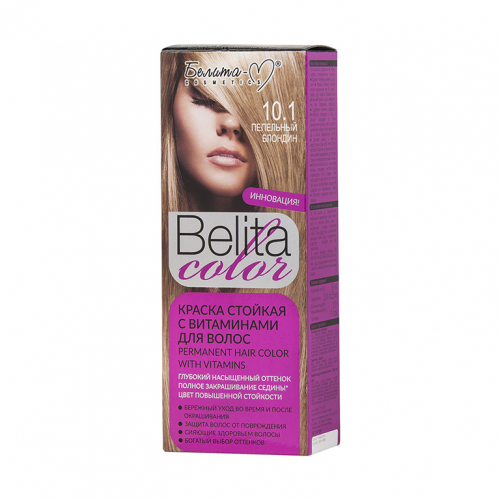 Belita сolor Краска стойкая с витаминами для волос № 10.1 Пепельный блондин (к-т)