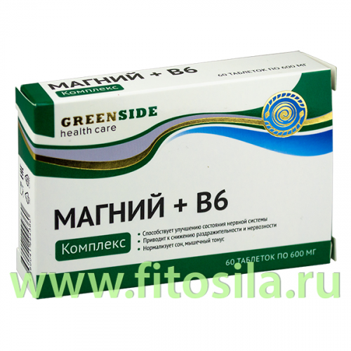 Комплекс МАГНИЙ + В6 - БАД, № 60 табл. х 600 мг, 