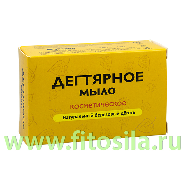 Дегтярное мыло косметическое (натур. березовый деготь), 100 г,