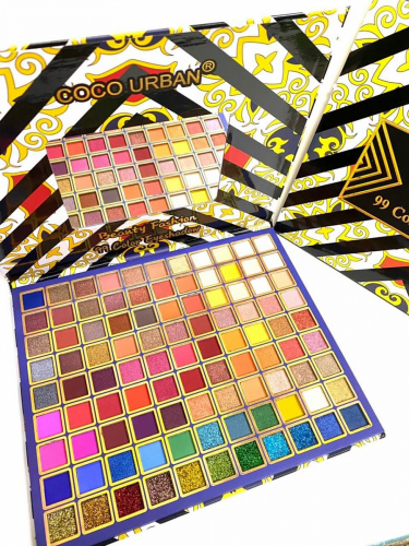 Тени для глаз Coco Urban Beauty Fashion Eyeshadow Palette, 99 цветов