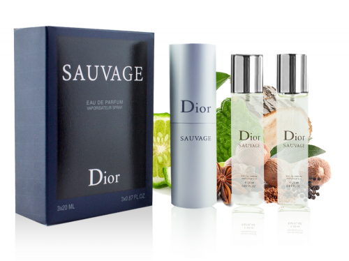 Christian Dior Sauvage EDP 3х20мл копия