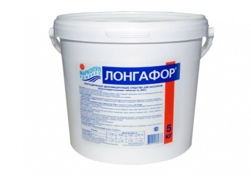 Лонгафор медленный хлор (табл. 200г) 5кг (ведро)