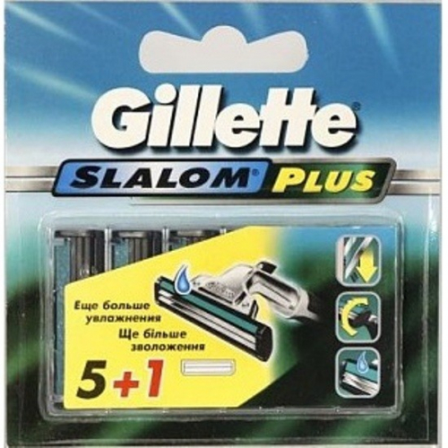 Gillette Slalom Plus сменные кассеты (5+1 шт)