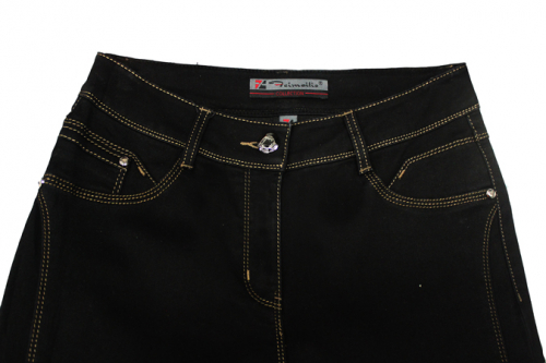 SS3742--Слегка приуженные черные джинсы р.9,9,9