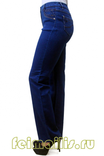 MS8379--Прямые синие джинсы р.11(7 шт)