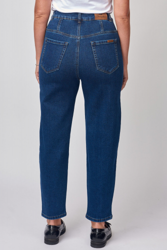 Синие джинсы МОМ на БАЙКЕ (ряд 28-33) арт. AB949-106M-1