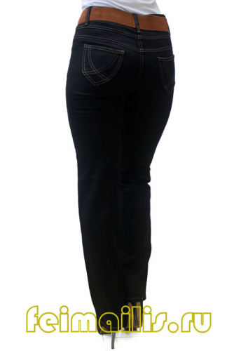 SS6782--Слегка приуженные черные джинсы р.9,9,9