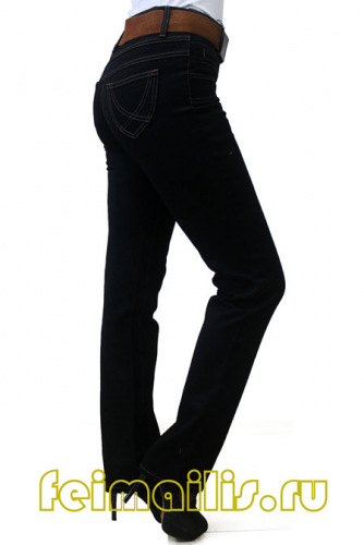 SS6782--Слегка приуженные черные джинсы р.9,9,9