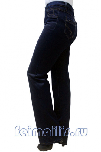 S8590--От бедра прямые синие джинсы Feimailis р.9,9
