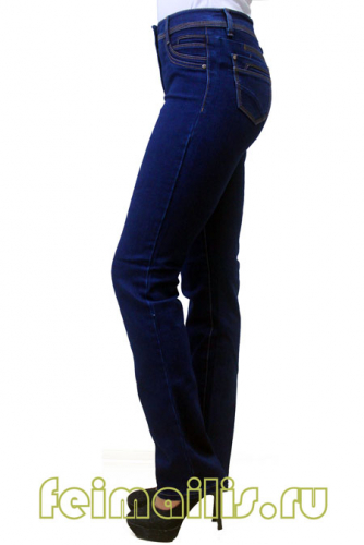 SS8678--Слегка приуженные синие джинсы р.9