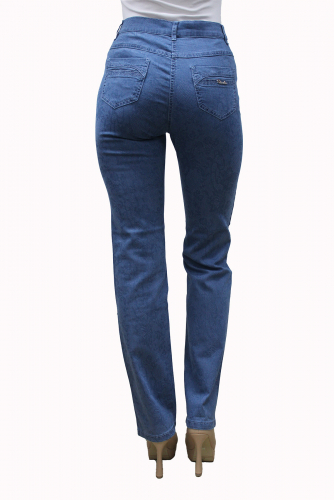 S70104-2464-2--Слегка приуженные голубые джинсы р.11