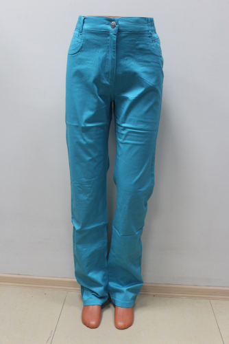 M-S70908B-1399-19--Слегка приуженные голубые брюки р.13,17,19