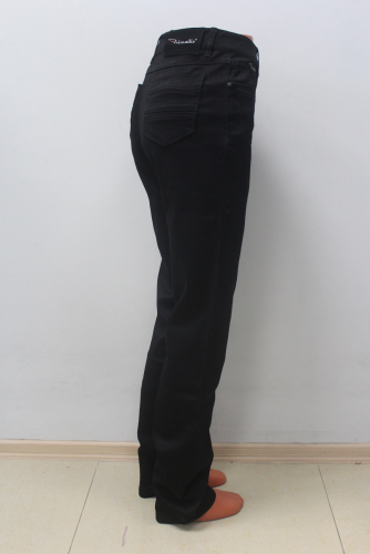 SS8740--Слегка приуженные черные джинсы р.9(4 шт),11(2 шт)