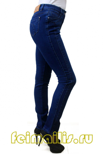 SK6438--Зауженные синие джинсы р.9