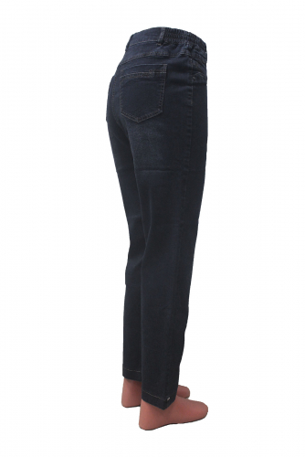 M-BL72689-4106-1-B379 --Слегка приуженные черные джинсы с принтом ЕВРО р. 13 13 15 15 17 17 19