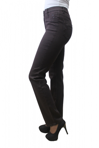 SS72107-2465-3--Слегка приуженные коричневые джинсы р.11,23