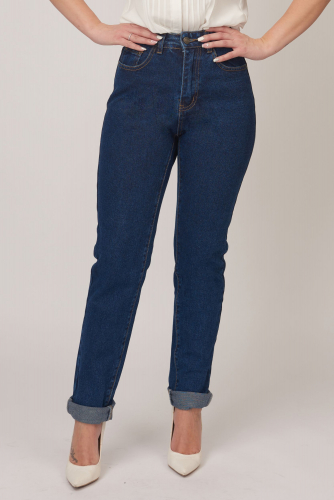 Слегка приуженные синие джинсы (ряд 25-30) арт. W538-3