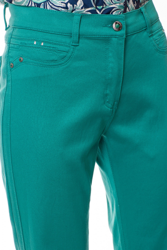 S70701A-1801-27-Слегка приуженные мятно-бирюзовые джинсы р.11,17,23(3шт)