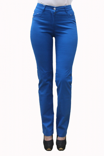 S70750-1401-23--Слегка приуженные брюки синие р.11(9 шт)