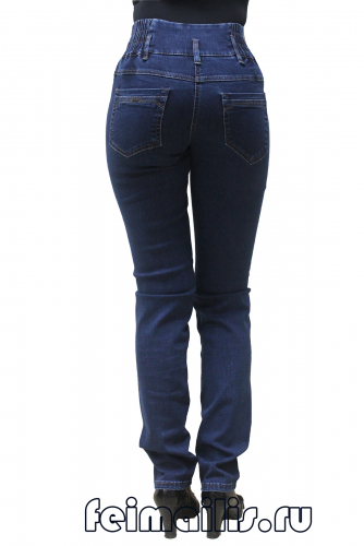 SK71899-4003-1--Зауженные синие с поясом-корсет джинсы р.9