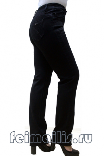 MS8155--Прямые черные джинсы р.9(3 шт),11