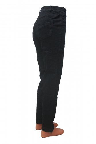M-BL72660-FY3092--Слегка приуженные черные джинсы ЕВРО р.13,15