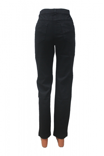 M-BL72660-FY3092--Слегка приуженные черные джинсы ЕВРО р.13,15