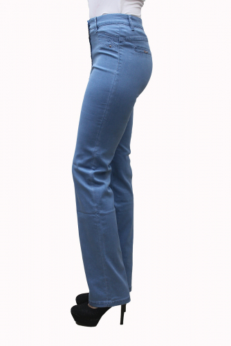 S70940A-2465--Слегка приуженные голубые джинсы р.7