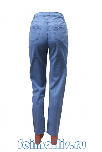 M-BL72644-2465--Слегка приуженные голубые джинсы ЕВРО р.9
