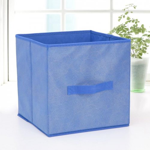 Короб для хранения «Фабьен», 27×27×27 см, цвет синий