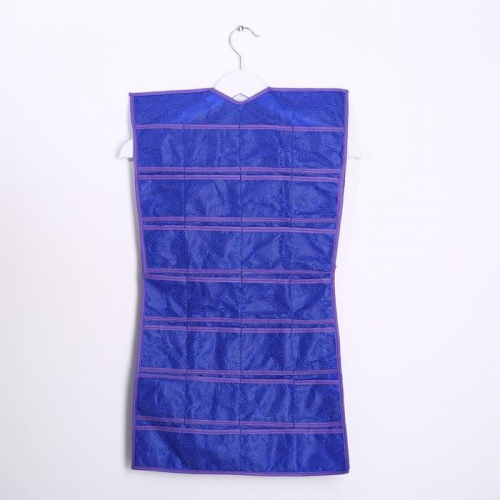 Органайзер двусторонний для мелочей Доляна «Цветы», 40×69 см, цвет фиолетовый