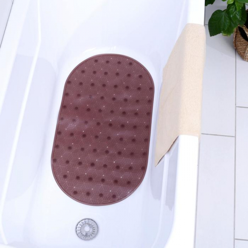 Коврик для ванны «Матовая геометрия», 38×69 см, цвет МИКС