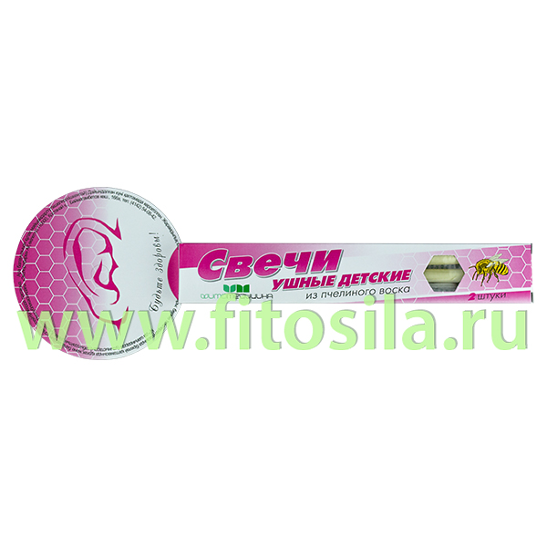 Свечи ушные детские из пчелиного воска, т. м.